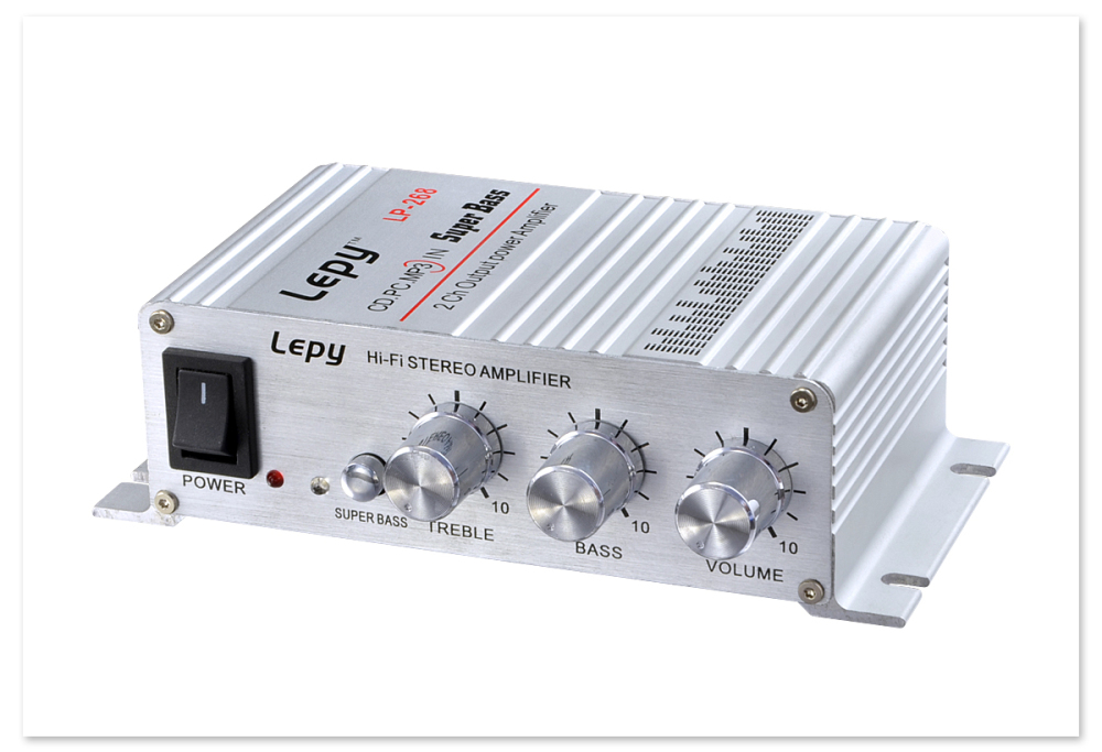 LP-268 Lepy Digital Player Car Power Amplifier MINI Hi-Fi Stereo Subwoofer Home Audio AMP 2-Channel 20W RMS CD/PC/MP3 Super Bass