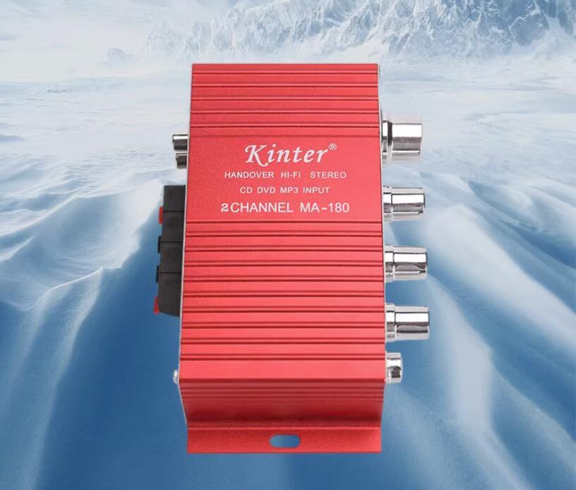 MA-180 Hi-Fi Mini USB 12V Auto Car Power Amplifier Stereo Sound Mode Audio Music Player with Remote Support MP3 / VCD / DVD