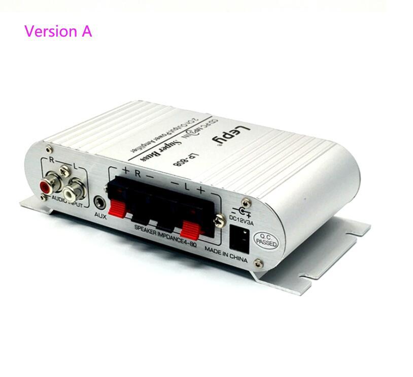 LP-808 Lepy MINI Car Power Amplifier Digital Player Hi-Fi Stereo CD MP3 MP4 PC Speaker Motorcycle Home Super BASS 2-CH Audio AMP