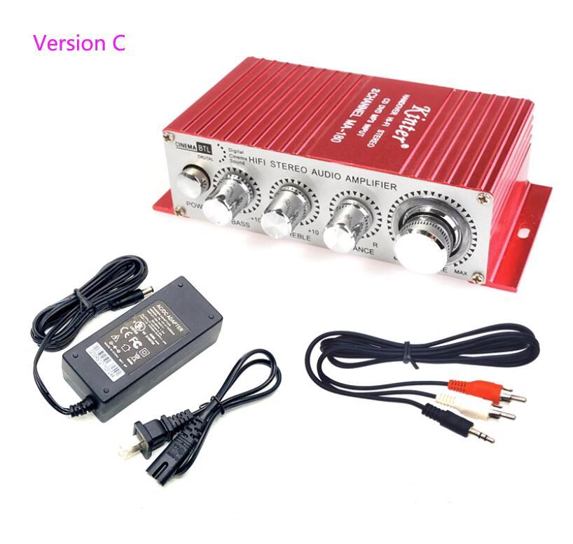 MA-180 Hi-Fi Mini USB 12V Auto Car Power Amplifier Stereo Sound Mode Audio Music Player with Remote Support MP3 / VCD / DVD