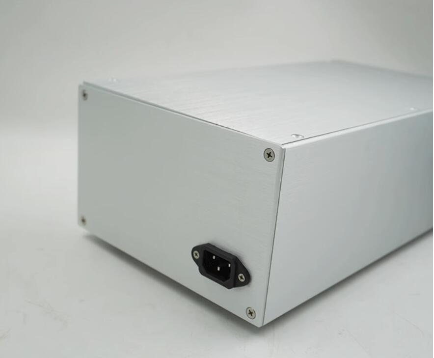 All aluminum power amplifier split power filter DIY chassis lithium battery install preamplifier housing W200*H120*D380mm