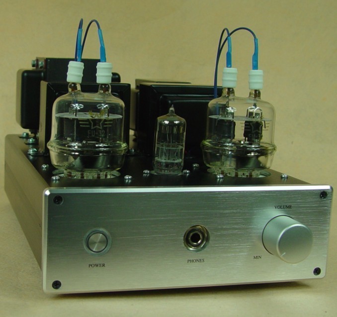 Finished HiFi 6N2+FU32 Vacuum Tube Headphone Amplifier Class A Power Amplifier 4W+4W