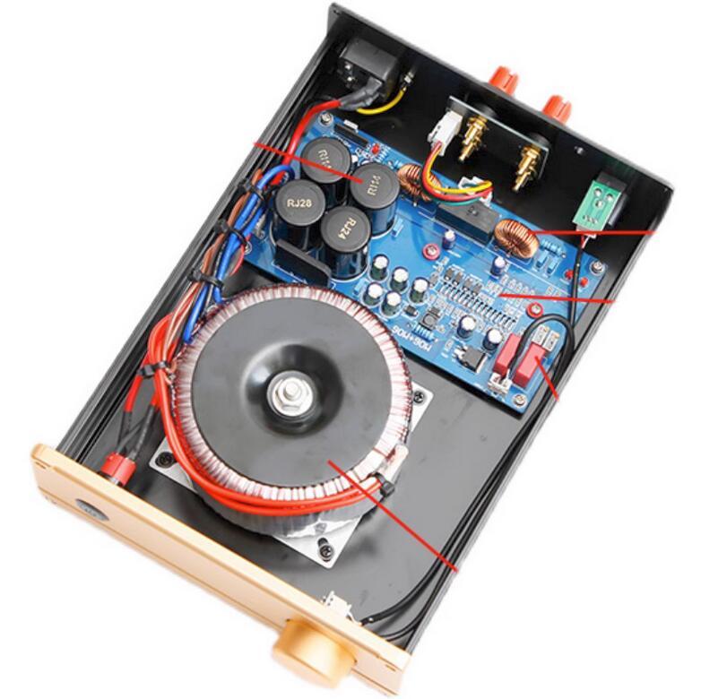 TA2022 class T HIFI high-power 90W+90W FET hifi stereo power amplifier with bluetooth 5.1