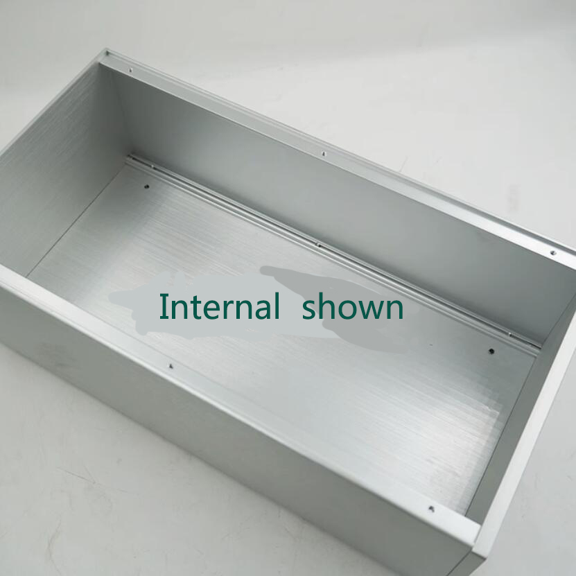 All aluminum power amplifier split power filter DIY chassis lithium battery install preamplifier housing W200*H120*D380mm