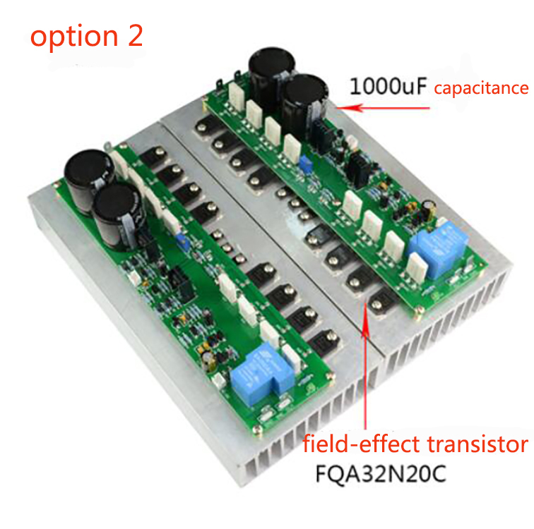 1 pair PR800 high-speed Class A, Class B stage HIFI 1000W high-power field-effect transistor power amplifier board with heatsink