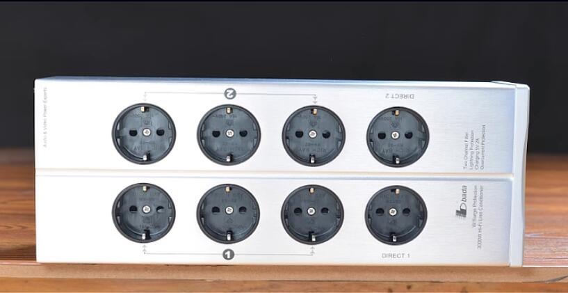 Latest LB-5610 DUAL CHANNEL HIGH GRADE POWER FILTER EU Hi-Fi AV POWER PLANT WITH USB 5V European standard power socket
