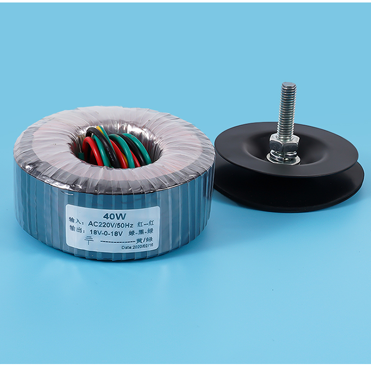 40W A-grade core non breakpoint steel sheet pure copper Toroidal Transformer dual 15V and dual 18V options
