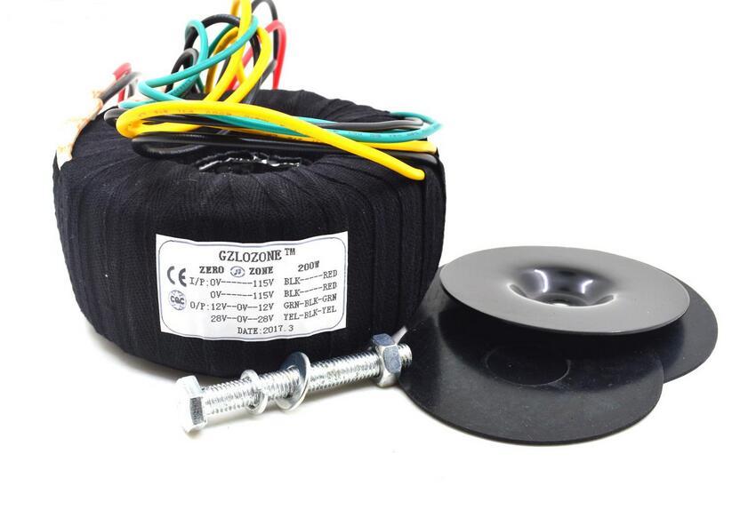200W Black cloth Toroid Transformer Dual 28V-0-28V For NAIM140 Audio Amplifier Power Supply