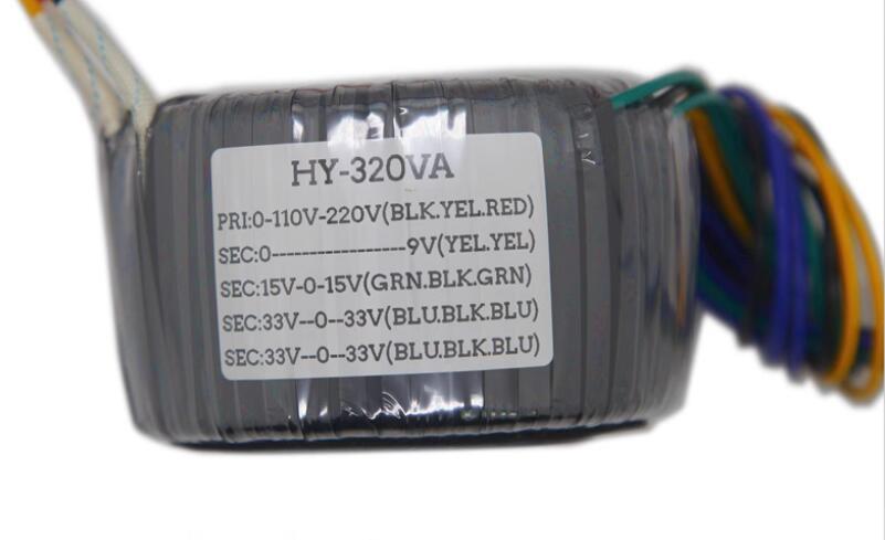 320W HiFi Audio Power Transformer Output 40V-0-40V 0-9V 0-12V 0-15V 0-15V Pure copper wire winding