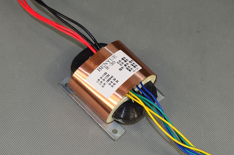 R30-TS9808 40W R Core Pure Copper Transformer Output: Dual 180V+6.3V*2 Tube Preamplifier Audio PSU