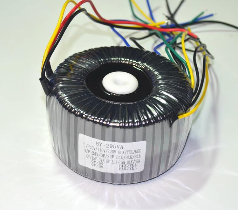 320W HiFi Audio Power Toroidal Transformer Output 24V-0-24V  0-15V 0-15V Pure copper wire winding