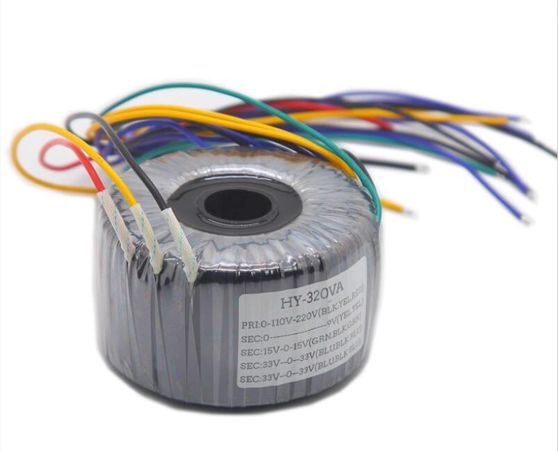 320W HiFi Audio Power Transformer Output 40V-0-40V 0-9V 0-12V 0-15V 0-15V Pure copper wire winding