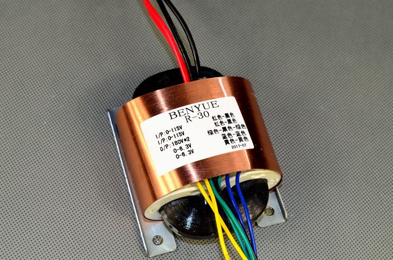 R30-TS9808 40W R Core Pure Copper Transformer Output: Dual 180V+6.3V*2 Tube Preamplifier Audio PSU