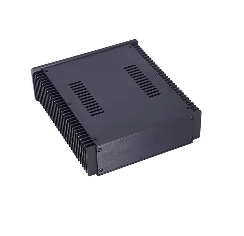 Black mini class A aluminum amplifier DIY chassis Preamp Amp Box power supply Enclosure 213*245*70MM CJ 173