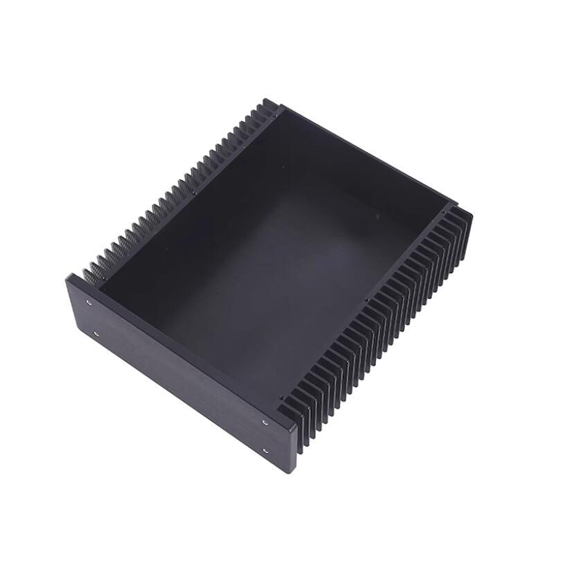Black mini class A aluminum amplifier DIY chassis Preamp Amp Box power supply Enclosure 213*245*70MM CJ 173