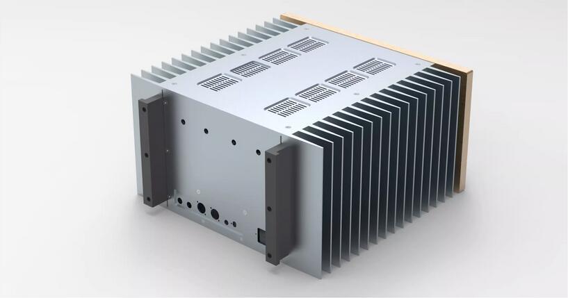 ACCUPHASE A75 Full Aluminum Enclosure Both Sides Heatsink / Power Amplifier Chassis DIY New Class A Amplifier Case