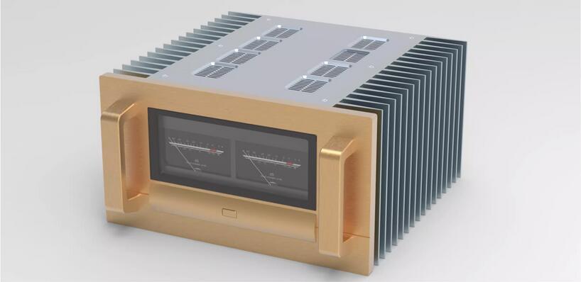 ACCUPHASE A75 Full Aluminum Enclosure Both Sides Heatsink / Power Amplifier Chassis DIY New Class A Amplifier Case