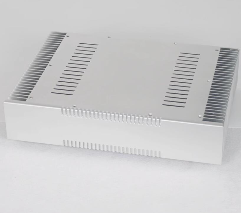 WA163 Full Aluminum Enclosure Both Sides Heatsink / Power Amplifier Chassis DIY New Class A Amplifier Case