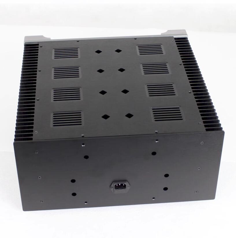 CJ162 Full Aluminum Enclosure Both Sides Heatsink / Power Amplifier Chassis DIY New Class A Amplifier Case