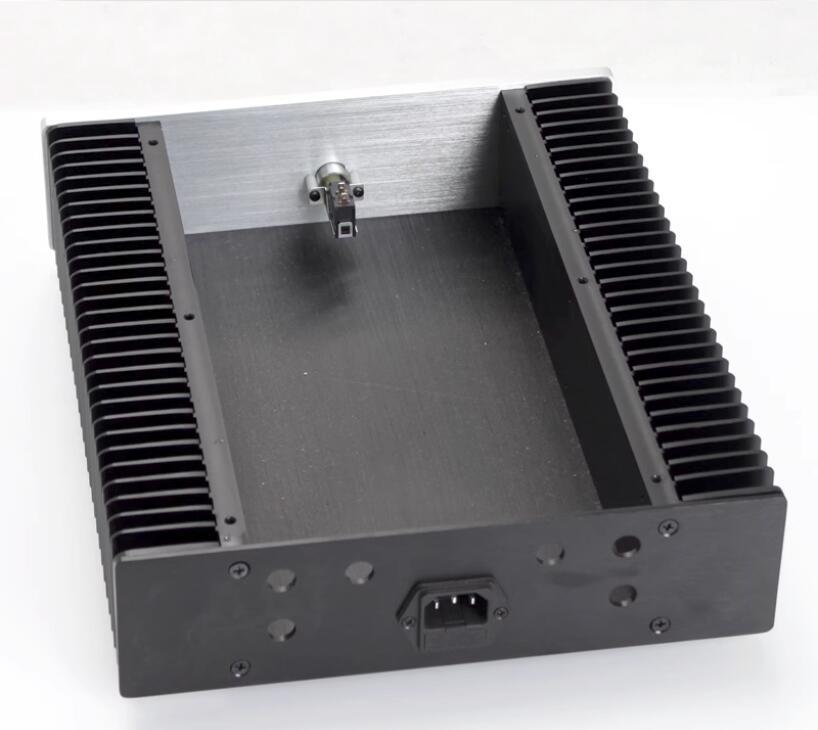 CJ-159 Full Aluminum Enclosure Both Sides Heatsink / Power Amplifier Chassis DIY New Class A Amplifier Case