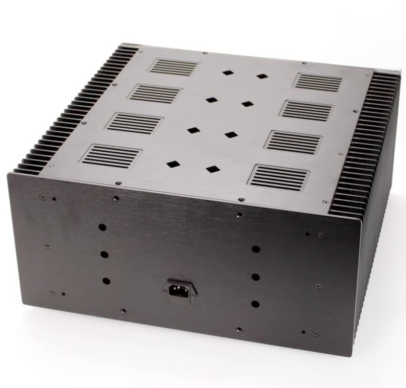 CJ-153 Full aluminum DIY chassis power amplifier chassis class A enclosure PSU box side heatsink