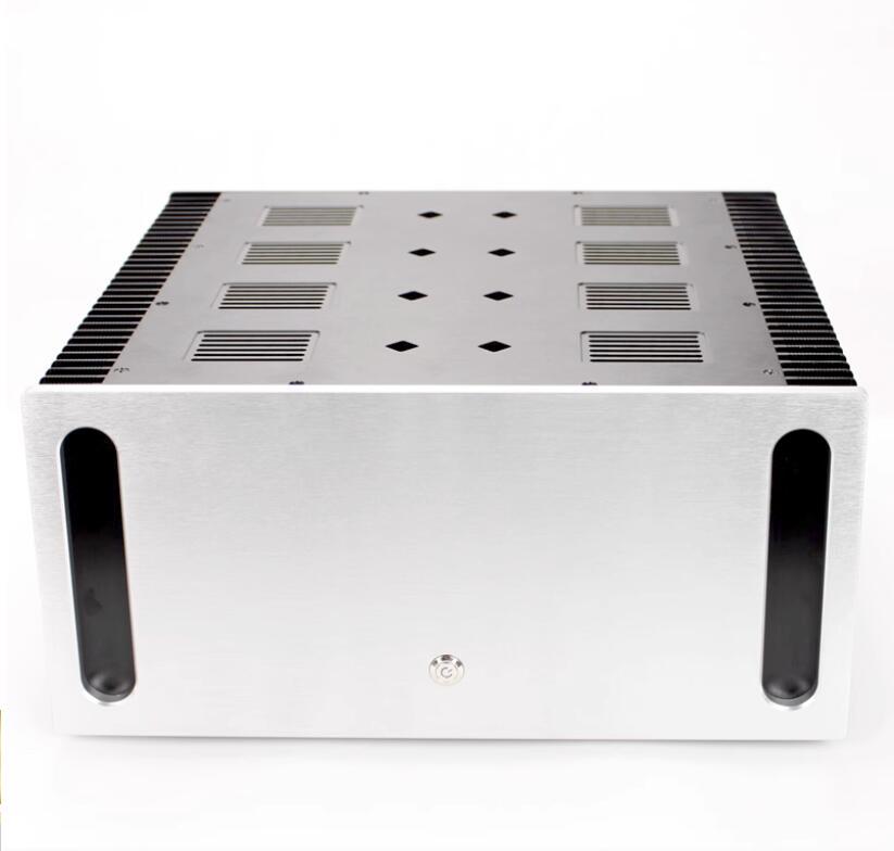 CJ-153 Full aluminum DIY chassis power amplifier chassis class A enclosure PSU box side heatsink