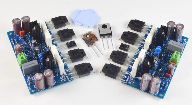 One Pair MX50X2 DIY KITS/Finished Board 150W*2 Dual Channel Power Amplifier AMP Board