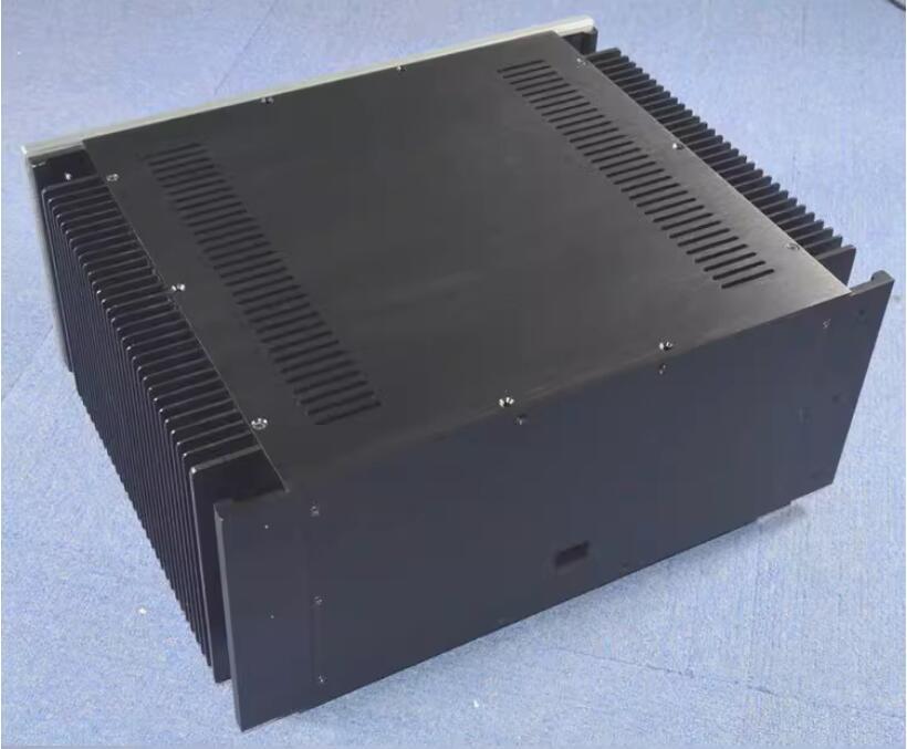 WA142 Full aluminum chassis power amplifier chassis class A enclosure PSU box side heatsink