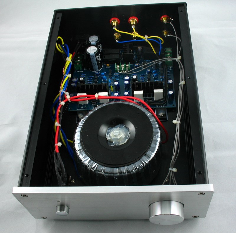 MX100 HIFI stereo Ultra low distortion discrete audio power Analog amplifier With speaker protection