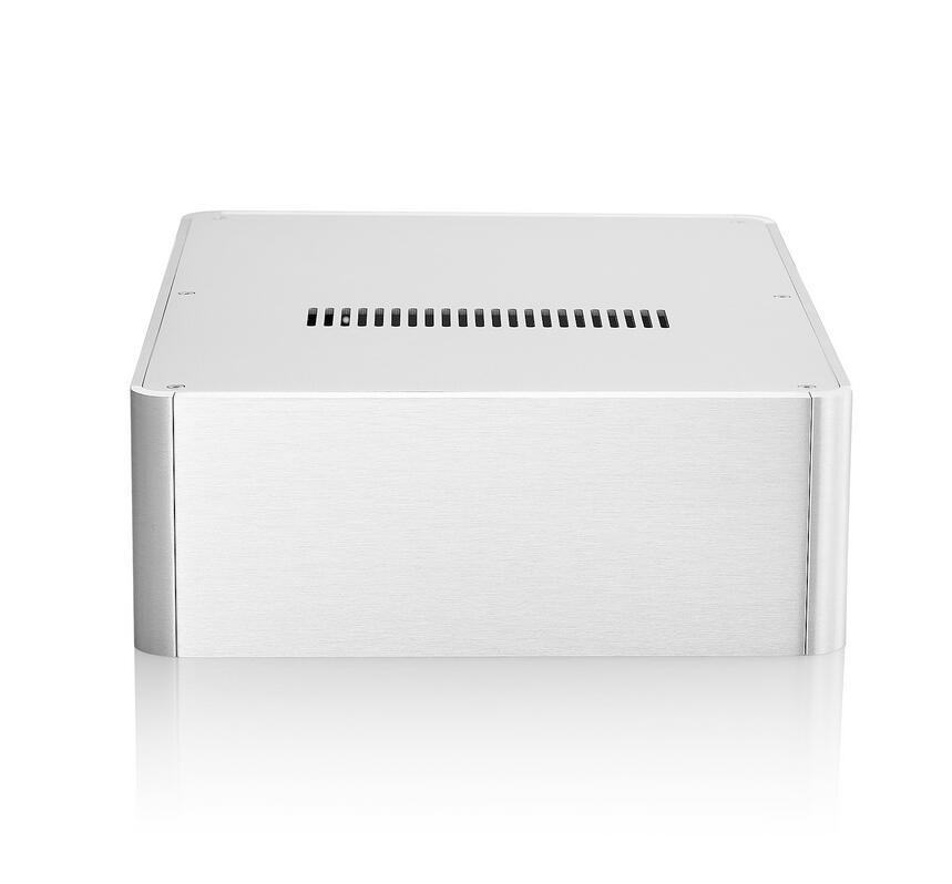 BZ2409H Silver Full Aluminum DAC Enclosure /Amplifier case / Preamp Box ...