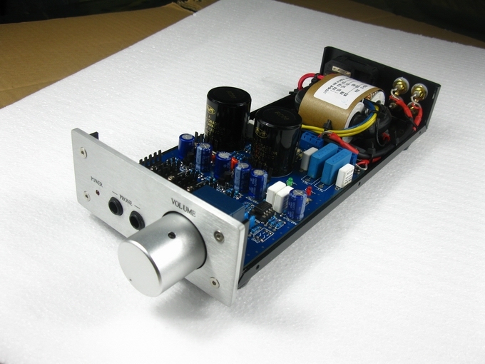 E-01 HiFI Audio stereo headphone amplifier BD139 BD140 transistor  ALPS27 Potentiometer Reference Lehmann circuit