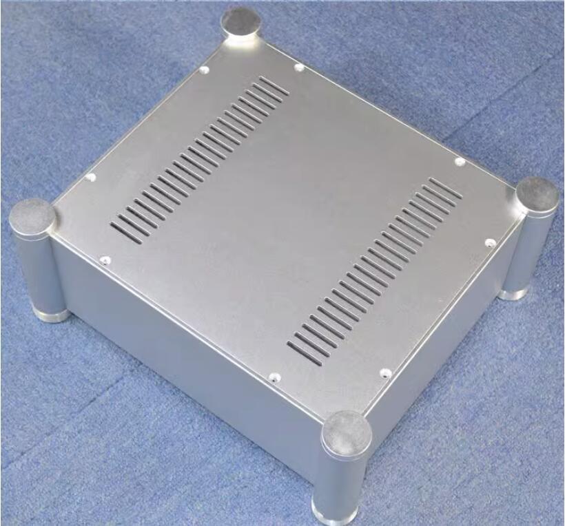WA136 Full Aluminum  round corner aluminum chassis power amplifier case Preamp Box PSU Enclosure