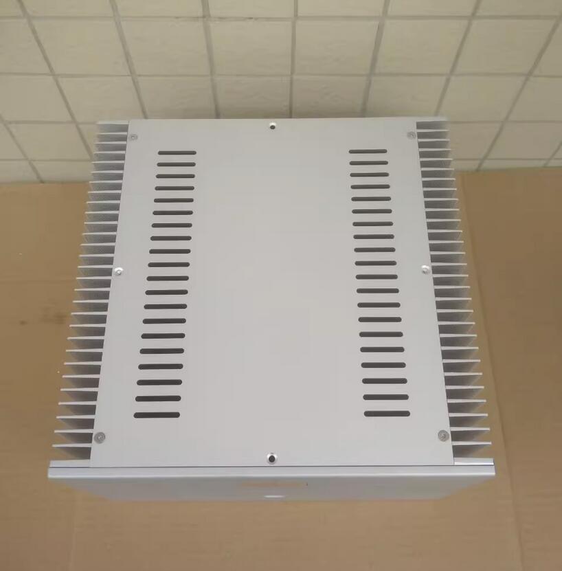Goldmund Silver All aluminum amplifier chassis AMP Enclosure DIY box with heatsink