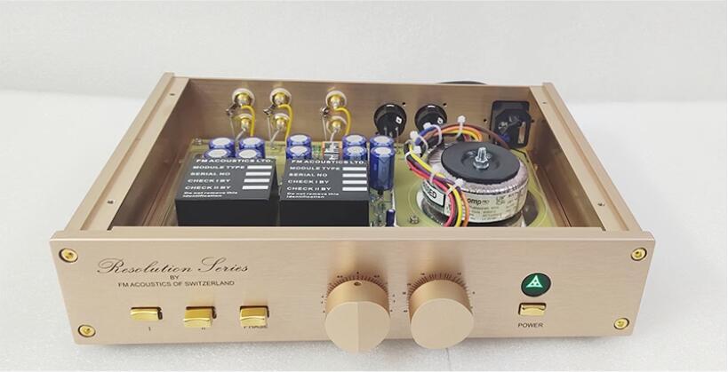 Finished Hifi Stereo class A Preamplifier Home Amplifier Base On Switzerland FM255 Circuit