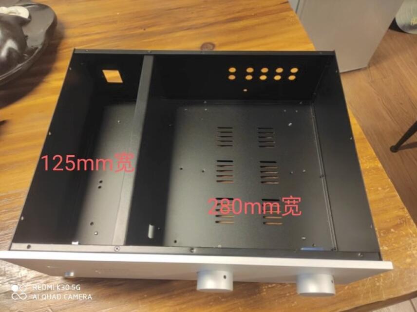 M77 preamplifier Cabinet tube amp DIY aluminum panel Iron body chassis 410x110x330mm
