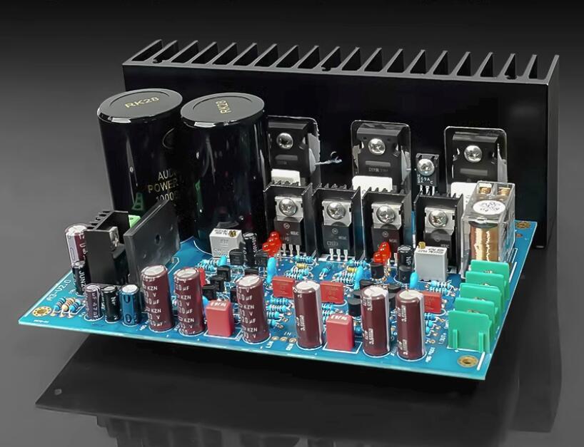 A3 Fully Symmetrical Double Difference FET Power Amplifier Board IRFP240 IRFP9240 Output transistor With Capacitor And Radiator