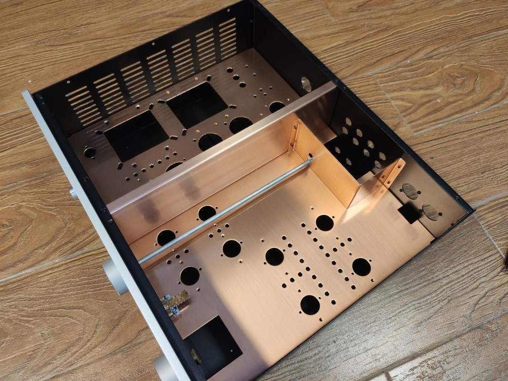 M77 Tube Preamplifier Case Fever shed amplifier Machine DIY Box Preamp Chassis 430x160x330mm