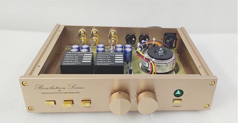 Finished Hifi Stereo class A Preamplifier Home Amplifier Base On Switzerland FM255 Circuit