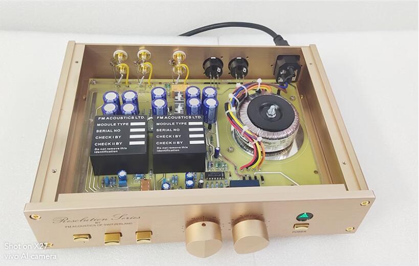 Finished Hifi Stereo class A Preamplifier Home Amplifier Base On Switzerland FM255 Circuit