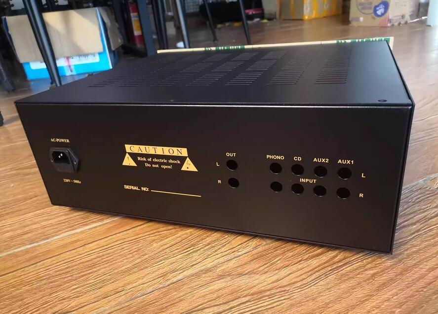 NEW Luxury MC/MM phono preamplifier DIY chassis Fever shed amplifier Machine DIY Box Preamp Enclosure W430xH160xD350mm