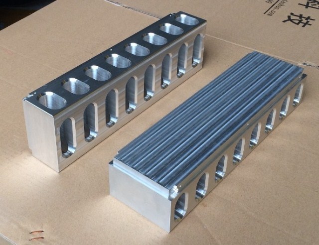 1pcs full Aluminum precision CNC processing power amplifier heatsink 320*90*60mm