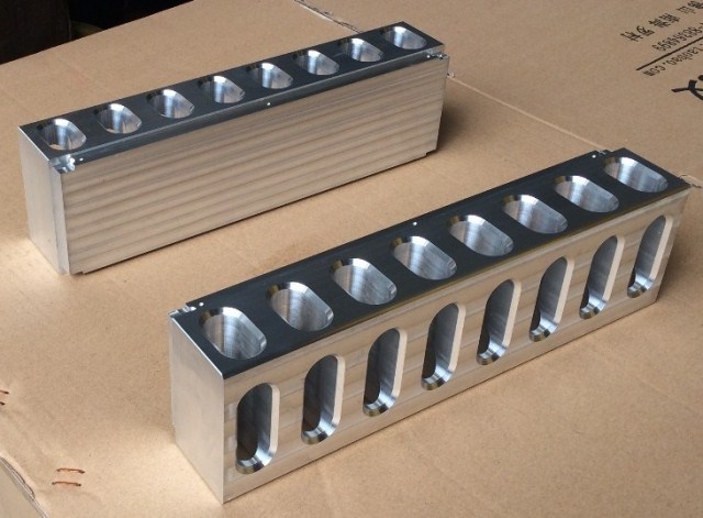 1pcs full Aluminum precision CNC processing power amplifier heatsink 320*90*60mm