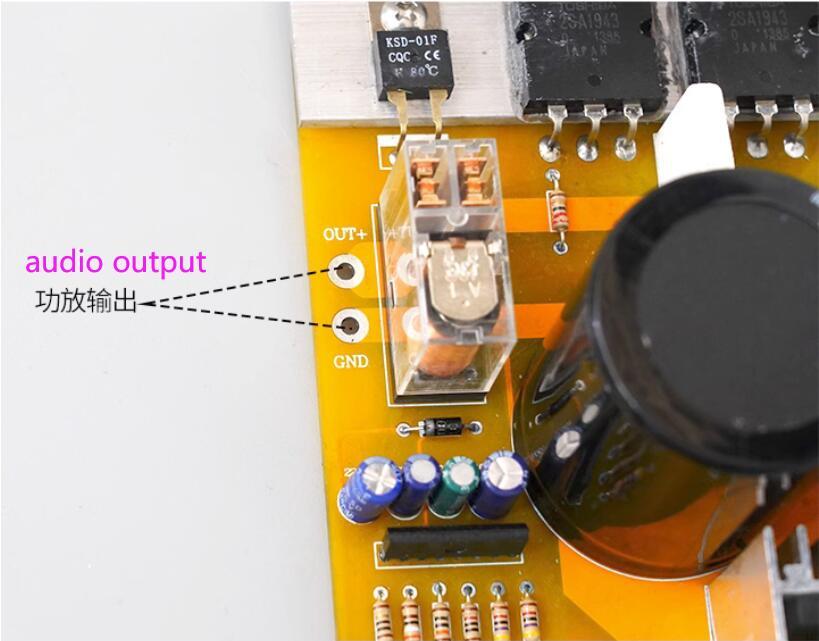 Assembled 5200/1943 600W high-power Professional HIFI Mono finished amplifier board with Toshiba transistor