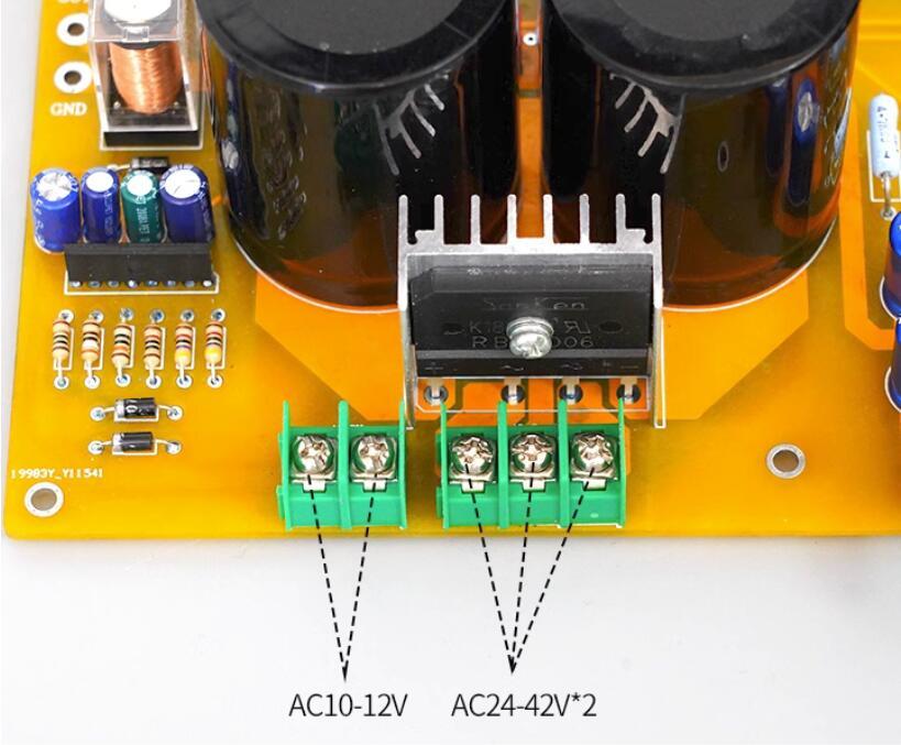Assembled 5200/1943 600W high-power Professional HIFI Mono finished amplifier board with Toshiba transistor