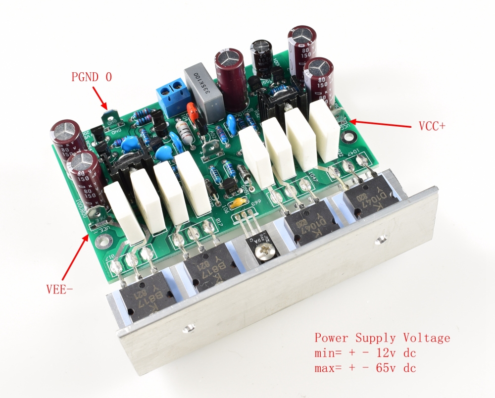 2CH HI-END L20 VER 10 Stero finished power amplifier board 200W 8R With angle aluminum