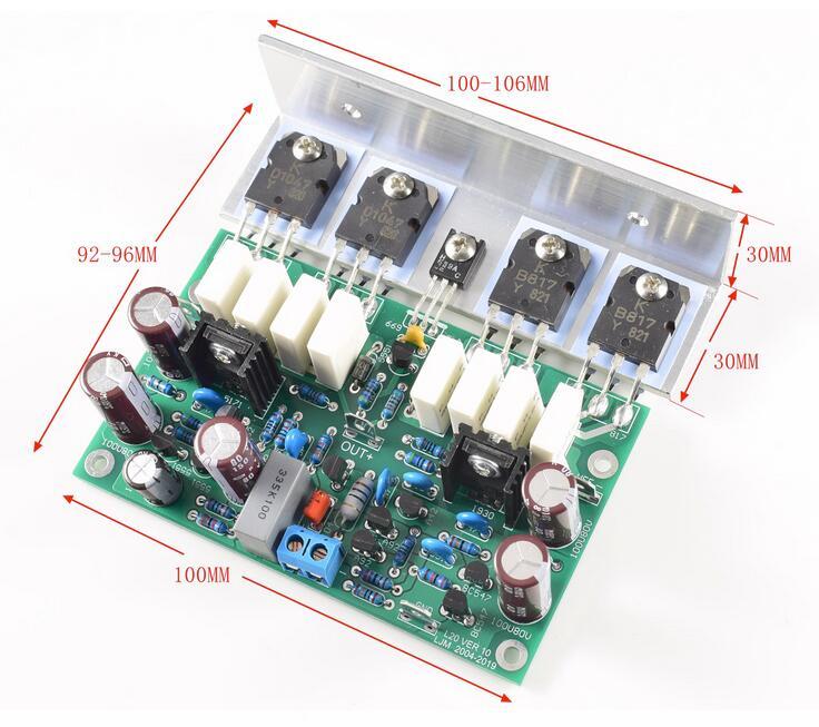 2CH HI-END L20 VER 10 Stero finished power amplifier board 200W 8R With angle aluminum