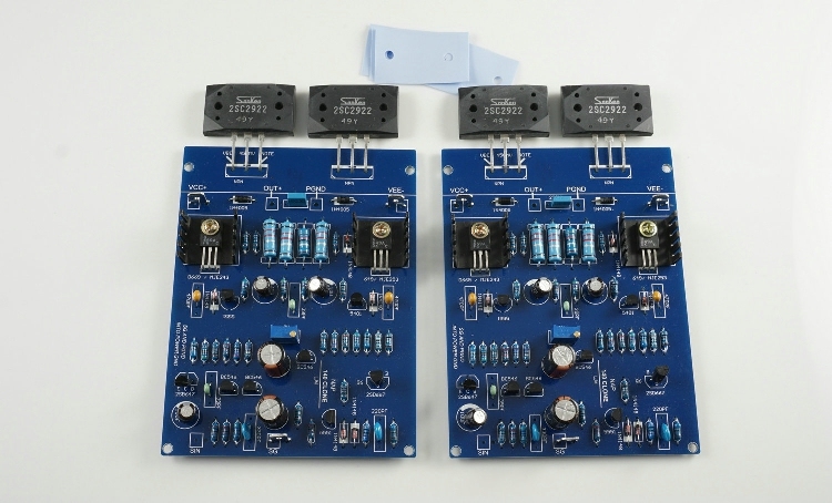Finished 2 CH NAP140 2SC2922 80WX2 8R  Power amplifier board Base on NAIM NAP140