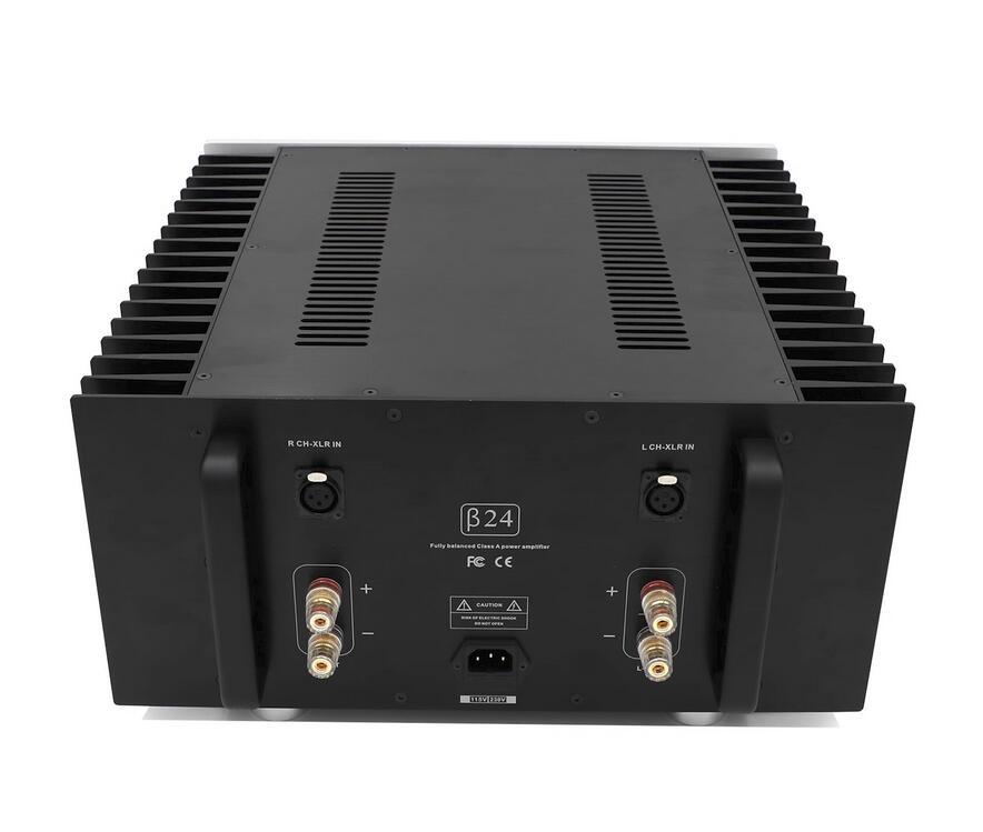 Dual channel HI-END B24 fully balanced pure Class A HIFI power amplifier high power home audio amp 60W*2/8 Ω 90W*2/4 Ω