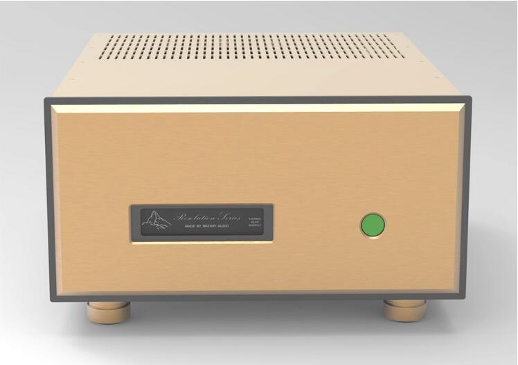 Reference FM Acoustics FM1811 Golden All-Aluminum Power Amplifier Chassis Preamp Case DIY HiFi Box