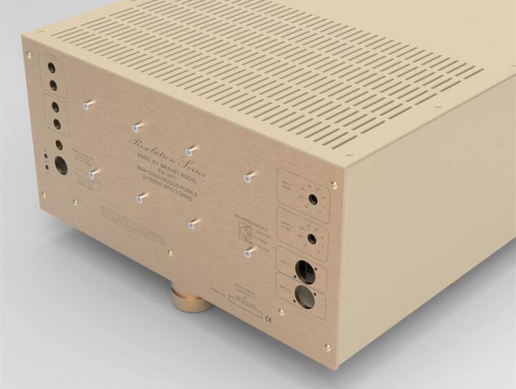 Reference FM Acoustics FM1811 Golden All-Aluminum Power Amplifier Chassis Preamp Case DIY HiFi Box